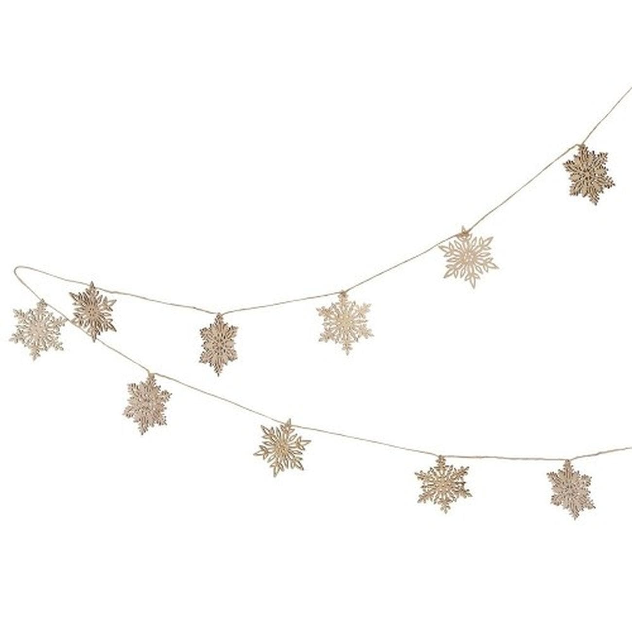Talking Tables Wooden Snowflake Christmas Garland