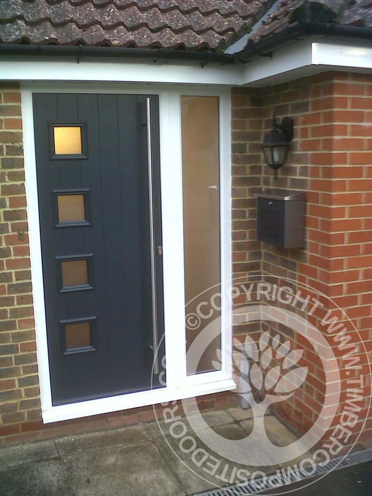 Solidor Milano Italia Composite Door in Anthracite Grey | Timber ...