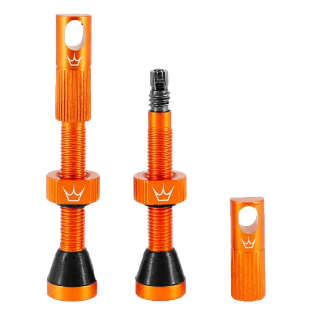 Chris king Peaty´s Tubeless Valves, Orange | Bikeinn
