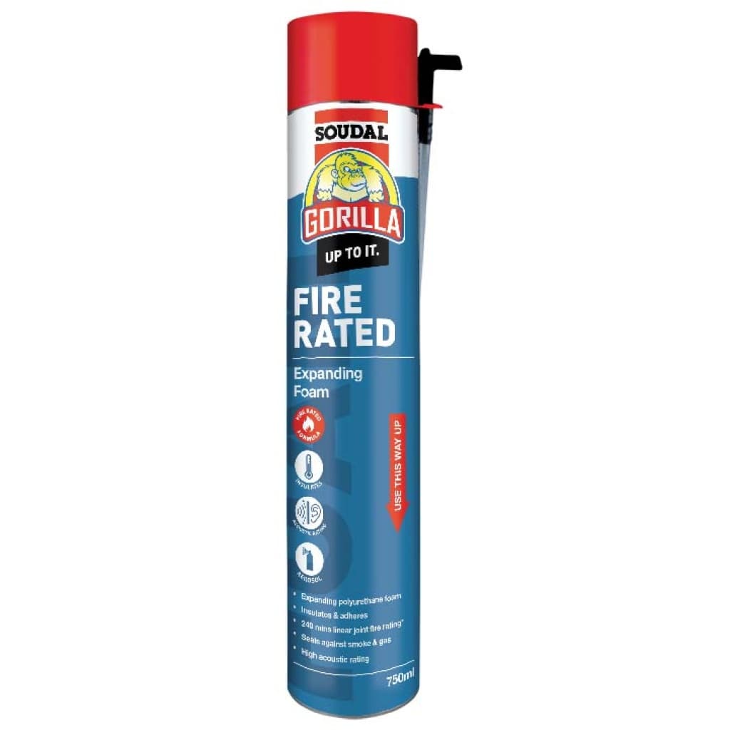 Gorilla Fire Rated Expanding Foam 750ml Aerosol - Trade Products