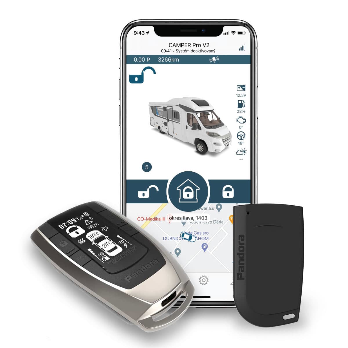 Pandora CAMPER PRO v2 alarm system for caravans | TSS GROUP