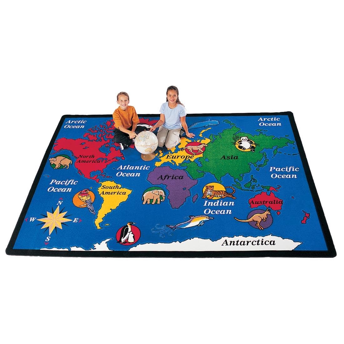 World Explorer 8'4" x 11'8" Rug by Carpets For Kids