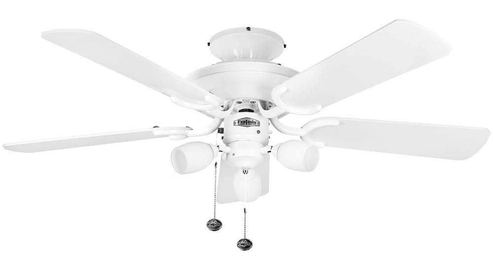 Fantasia Mayfair Combi 42" Ceiling Fan Light Kit Gloss White 111825