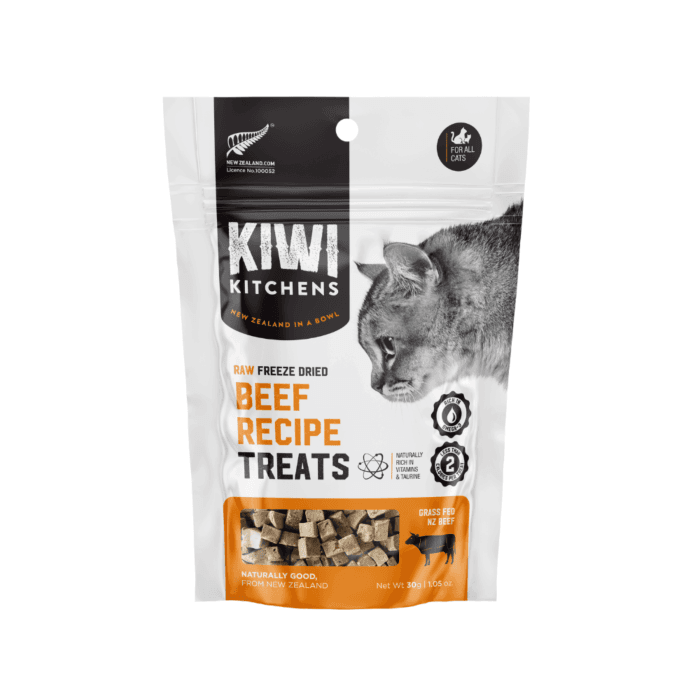 Kiwi Kitchens Raw Freeze Dried Beef Recipe Cat Treats
