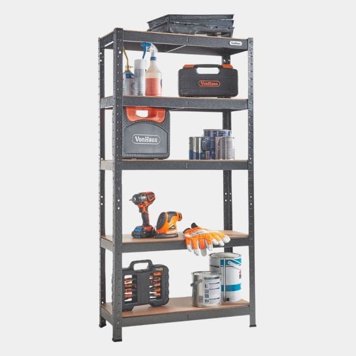 5 Tier Heavy Duty Shelving | Shelving Storage Unit | Vonhaus