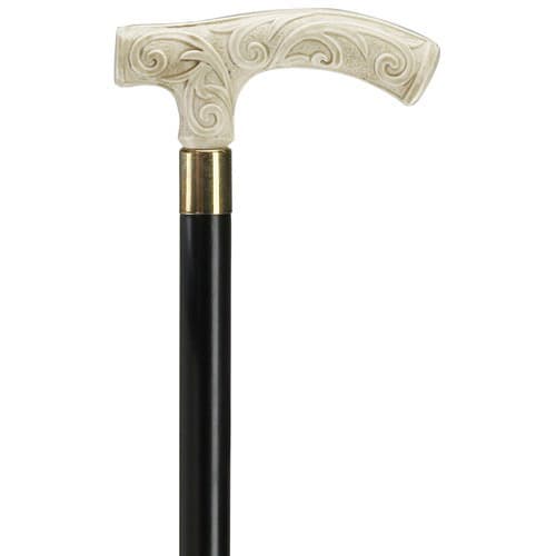 Fritz Handle Walking Cane With Intricate Scrolling