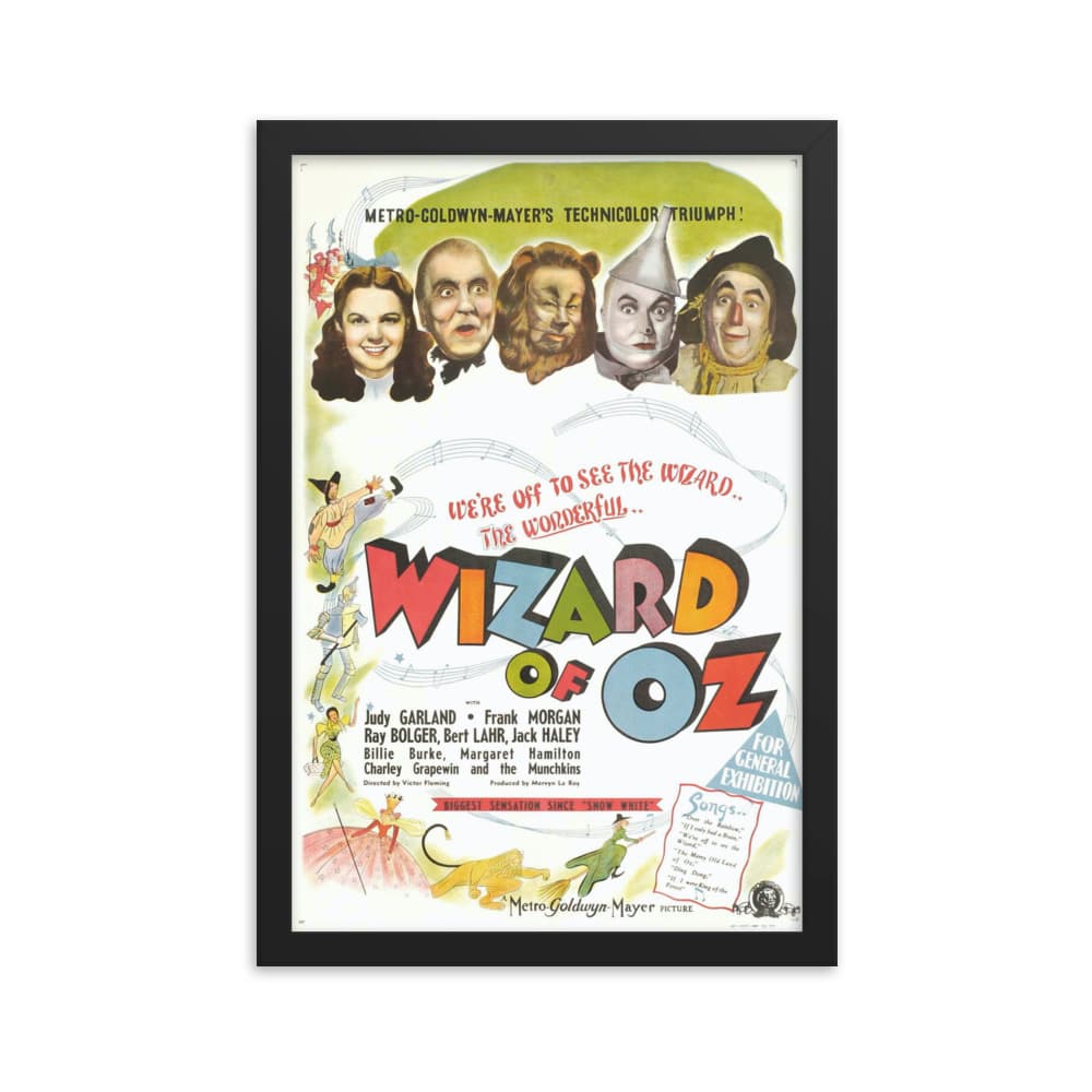 "Wizard of Oz" Framed Poster