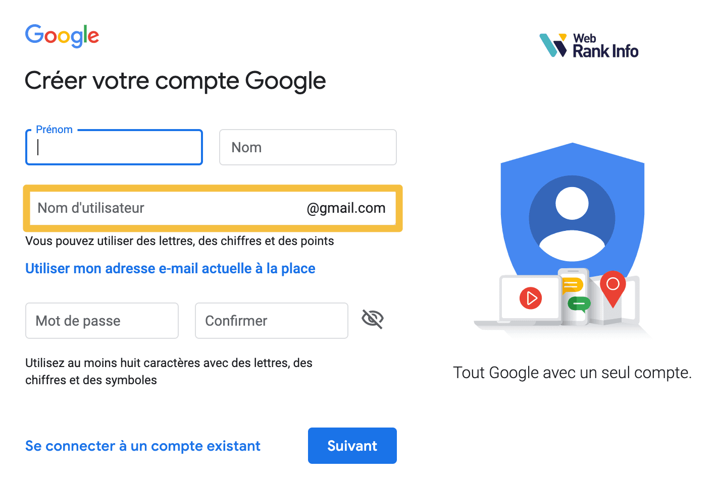Créer une adresse Gmail gratuitement (boîte mail Google)