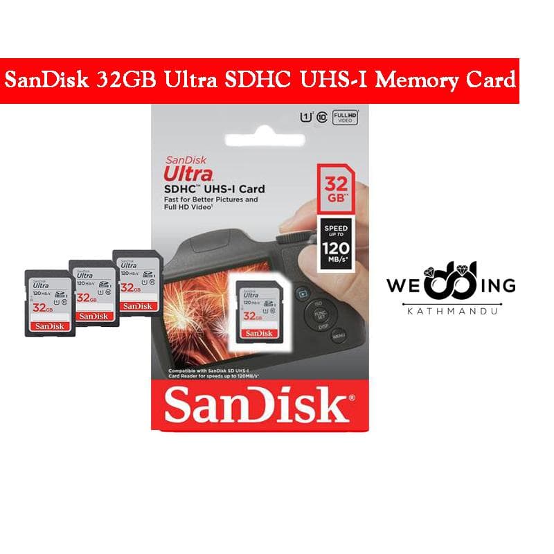 SanDisk Ultra 32GB Class 10 SDHC UHS-I Memory Card