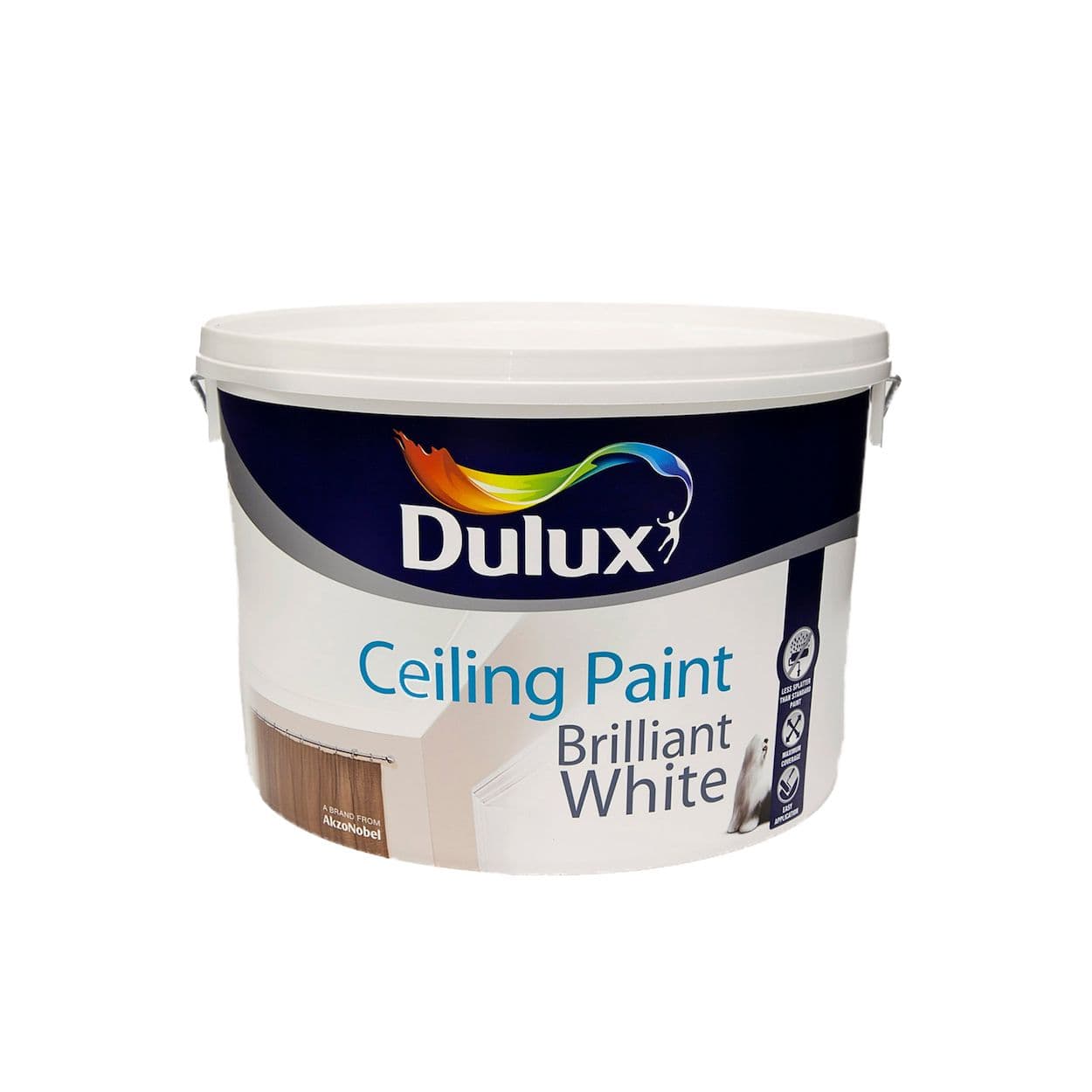 Dulux Ceiling Paint Pure Brilliant White 10L | Woodie's