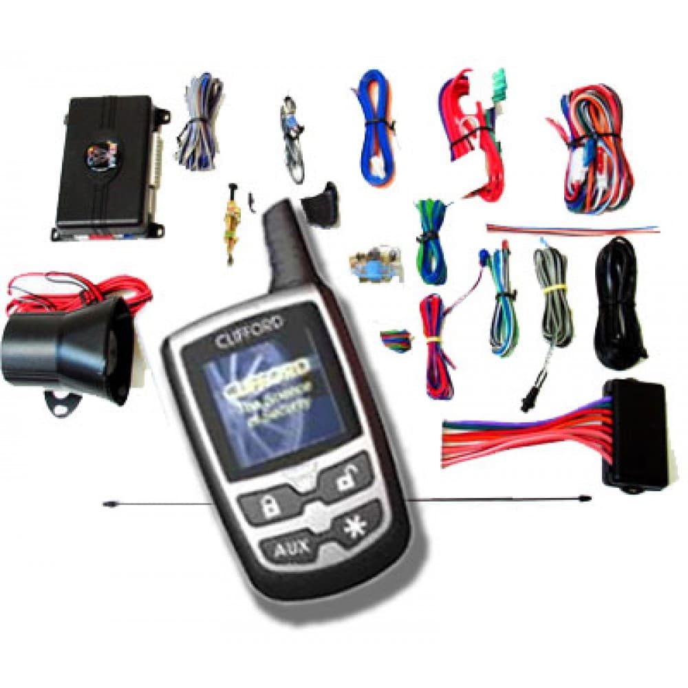 70.5X - Clifford 2-Way Security System / Remote Start System with Color ...
