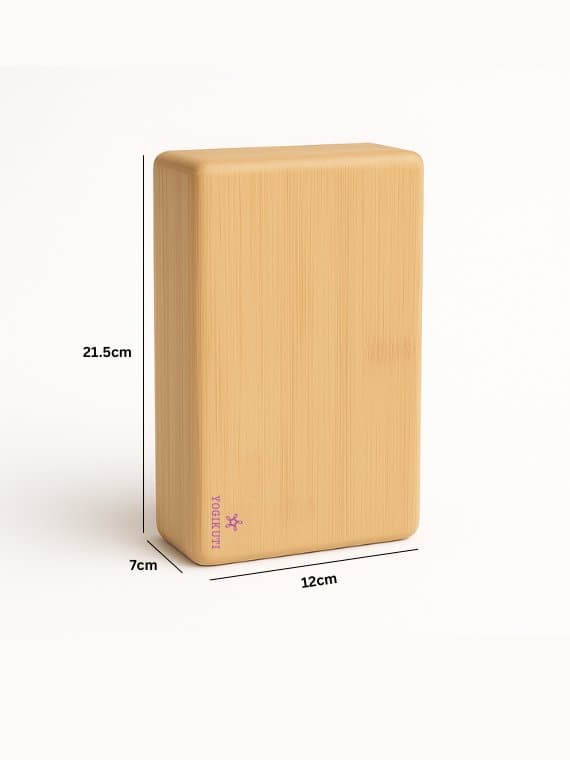 Eco-Friendly Bamboo Yoga Prop Block | Yogikuti