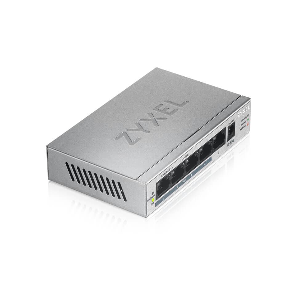 GS1005HP | 5-Port GbE Unmanaged PoE Switch - Product Photos | Zyxel ...