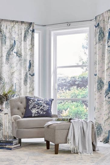Buy Laura Ashley Belvedere Pencil Pleat Curtains from the Next UK ...